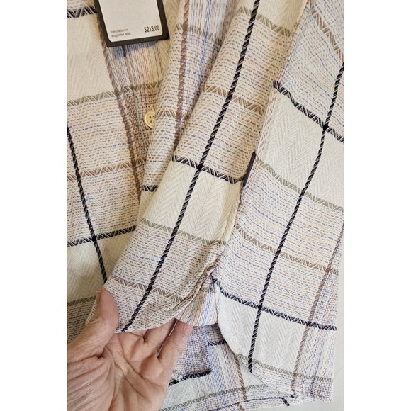 NWT Men's John Varvatos Ben Button Down Shortsleeve Size Small - Picture 4 of 11